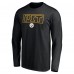 Футболка с длинным рукавом Pittsburgh Steelers Black Squad Throwbacks