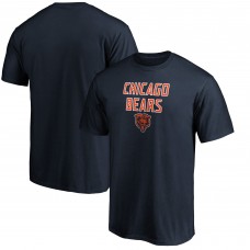 Футболка Chicago Bears Navy Game Day Stack Футболка Chicago Bears Navy Game Day Stack
