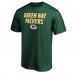 Футболка Green Bay Packers Green Game Day Stack