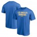 Los Angeles Chargers Powder Blue Game Day Stack T-Shirt