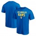 Los Angeles Rams Game Day Stack T-Shirt - Royal