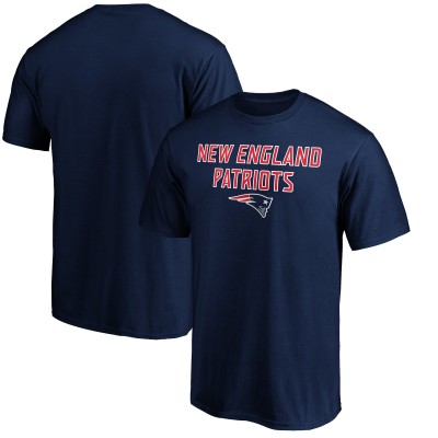 New England Patriots Navy Game Day Stack T-Shirt