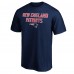 New England Patriots Navy Game Day Stack T-Shirt