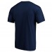 New England Patriots Navy Game Day Stack T-Shirt