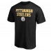 Pittsburgh Steelers Black Game Day Stack T-Shirt