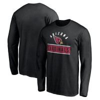 Arizona Cardinals Black Team Arch Knockout Long Sleeve T-Shirt