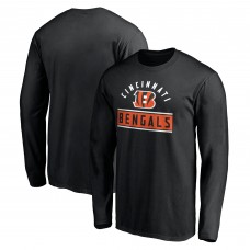 Cincinnati Bengals Black Team Arch Knockout Long Sleeve T-Shirt
