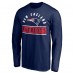 New England Patriots Navy Team Arch Knockout Long Sleeve T-Shirt