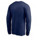 New England Patriots Navy Team Arch Knockout Long Sleeve T-Shirt