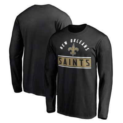 Футболка с длинным рукавом New Orleans Saints Team Arch Knockout - Black