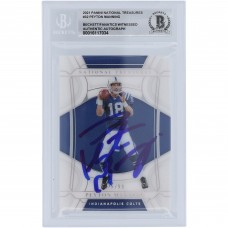 Peyton Manning Indianapolis Colts Autographed 2021 Panini National Treasures #32 #/99 Beckett Fanatics Witnessed Authenticated 10 Card