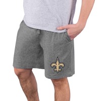 New Orleans Saints Concepts Sport Quest Knit Jam Shorts - Charcoal