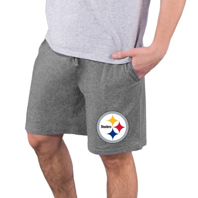 Шорты Pittsburgh Steelers Concepts Sport Quest Knit Jam - Charcoal