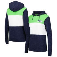 Женская Seattle Seahawks Antigua Navy Wicket Pullover Hoodie