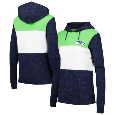 Женская Seattle Seahawks Antigua Navy Wicket Pullover Hoodie