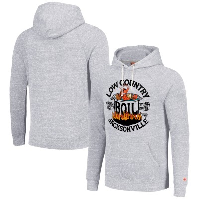 Толстовка Jacksonville Jaguars Homage Unisex NFL x Guy Fieri’s Flavortown Tri-Blend - Ash