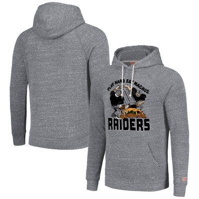 Толстовка Las Vegas Raiders Homage Unisex NFL x Guy Fieri’s Flavortown Tri-Blend - Gray