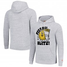 Unisex Pittsburgh Steelers Homage Ash NFL x Guy Fieri’s Flavortown Tri-Blend Pullover Hoodie