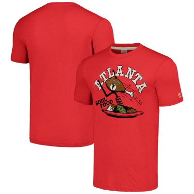 Футболка Atlanta Falcons Homage Unisex NFL x Guy Fieri’s Flavortown Tri-Blend - Red