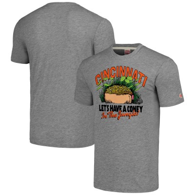 Футболка Cincinnati Bengals Homage Unisex NFL x Guy Fieri’s Flavortown Tri-Blend - Gray