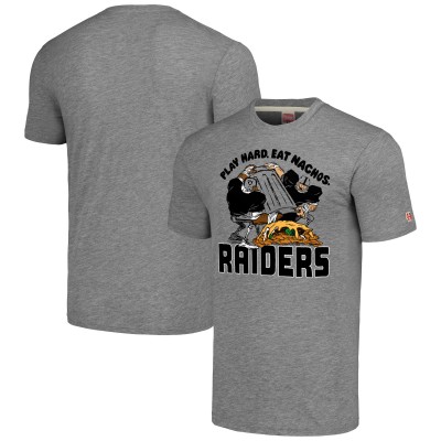Футболка Las Vegas Raiders Homage Unisex NFL x Guy Fieri’s Flavortown Tri-Blend - Gray