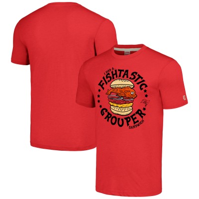 Футболка Tampa Bay Buccaneers Homage Unisex NFL x Guy Fieri’s Flavortown Tri-Blend - Red
