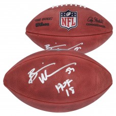 Brian Urlacher Chicago Bears Autographed Fanatics Authentic Duke Full Color Football with HOF 18 Inscription