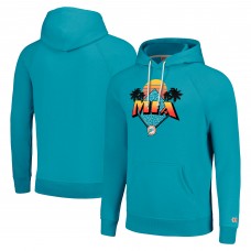 Unisex Miami Dolphins Homage Aqua Hyperlocal Raglan Pullover Hoodie