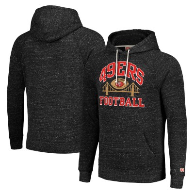 Unisex San Francisco 49ers Homage Charcoal Hyperlocal Raglan Pullover Hoodie