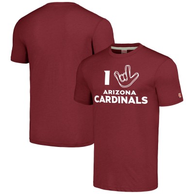 Футболка Arizona Cardinals Homage Unisex The NFL ASL Collection by Love Sign Tri-Blend - Cardinal