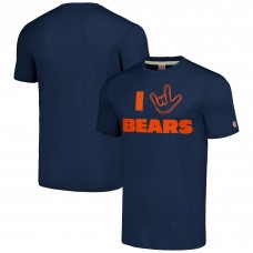 Футболка Chicago Bears Homage Unisex The NFL ASL Collection by Love Sign Tri-Blend - Navy Футболка Chicago Bears Homage Unisex The NFL ASL Collection by Love Sign Tri-Blend - Navy