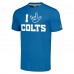 Футболка Indianapolis Colts Homage Unisex The NFL ASL Collection by Love Sign Tri-Blend - Royal