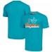 Футболка Miami Dolphins Homage Unisex The NFL ASL Collection by Love Sign Tri-Blend - Teal
