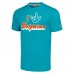 Футболка Miami Dolphins Homage Unisex The NFL ASL Collection by Love Sign Tri-Blend - Teal