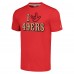 Футболка San Francisco 49ers Homage Unisex The NFL ASL Collection by Love Sign Tri-Blend - Scarlet