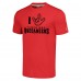 Футболка Tampa Bay Buccaneers Homage Unisex The NFL ASL Collection by Love Sign Tri-Blend - Red