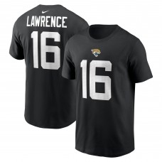 Футболка с номером Trevor Lawrence Jacksonville Jaguars Nike - Black