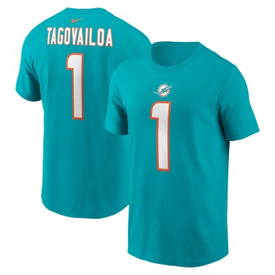 Футболка Tua Tagovailoa Miami Dolphins Nike Player Name & Number - Aqua
