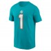 Футболка Tua Tagovailoa Miami Dolphins Nike Player Name & Number - Aqua