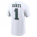 Футболка с номером Jalen Hurts Philadelphia Eagles Nike  -  White