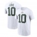 Футболка Jordan Love Green Bay Packers Nike  Player Name & Number -  White