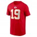 Футболка с номером Kadarius Toney Kansas City Chiefs Nike - Red