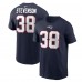 Футболка с номером Rhamondre Stevenson New England Patriots Nike - Navy
