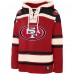 San Francisco 49ers 47 Scarlet Superior Lacer Pullover Hoodie