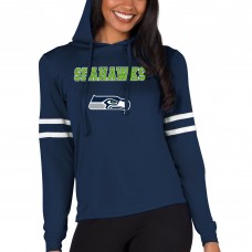 Женская толстовка Seattle Seahawks Concepts Sport College Navy Marathon Lightweight Lounge