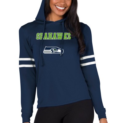 Женская толстовка Seattle Seahawks Concepts Sport College Navy Marathon Lightweight Lounge