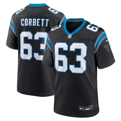 Игровая джерси Austin Corbett Carolina Panthers Nike Team - Black