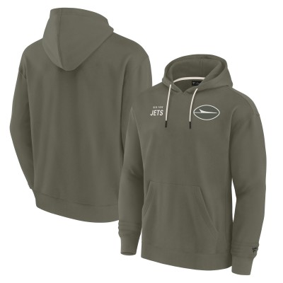 Толстовка New York Jets Signature Unisex Elements Super Soft Fleece - Olive