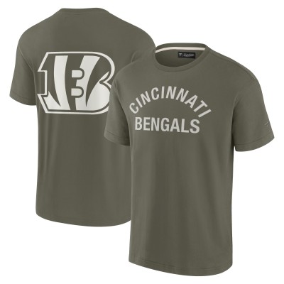 Футболка Cincinnati Bengals Unisex Elements Super Soft Short Sleeve - Olive