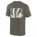 Футболка Cincinnati Bengals Unisex Elements Super Soft Short Sleeve - Olive